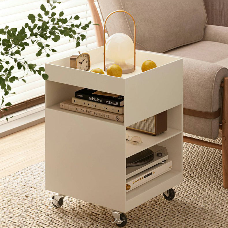 Nordic Iron Rolling Cart End Table 3-Tier