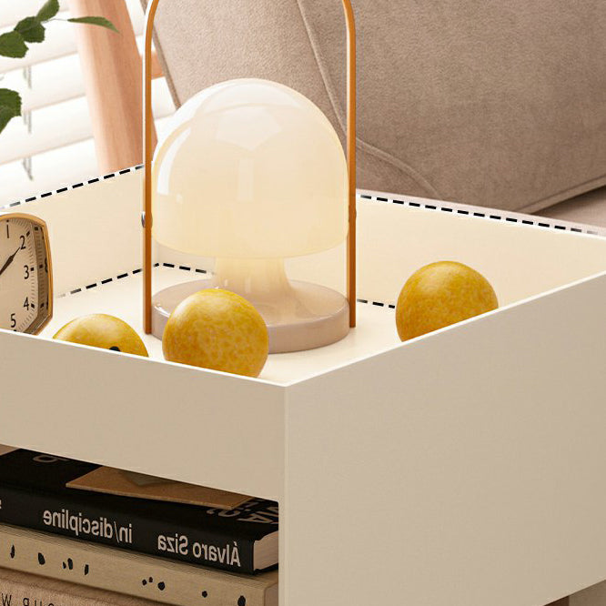 Nordic Iron Rolling Cart End Table 3-Tier