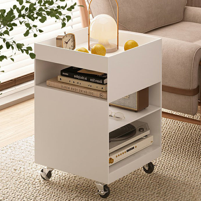 Nordic Iron Rolling Cart End Table 3-Tier