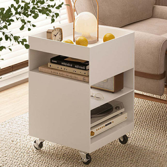 Nordic Iron Rolling Cart End Table 3-Tier