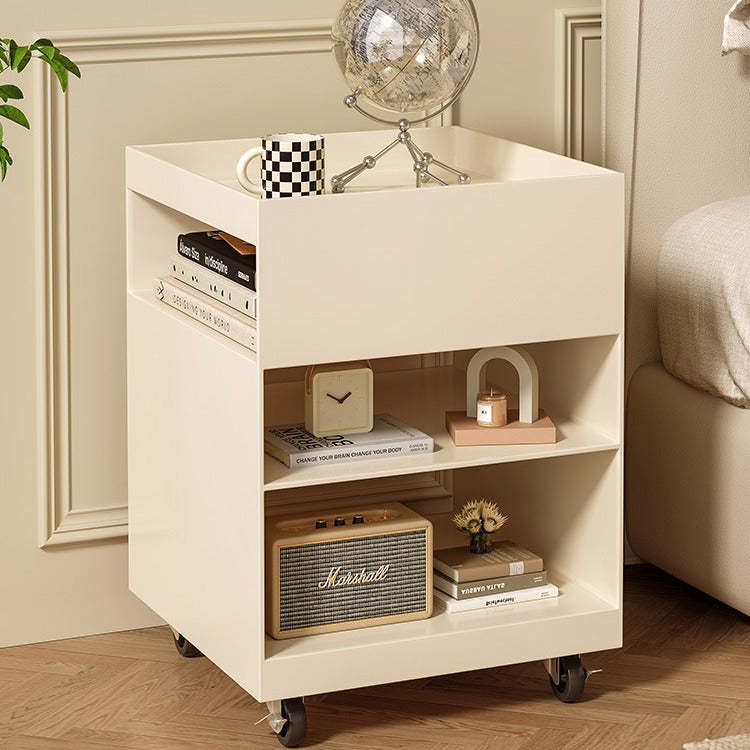 Nordic Iron Rolling Cart End Table 3-Tier
