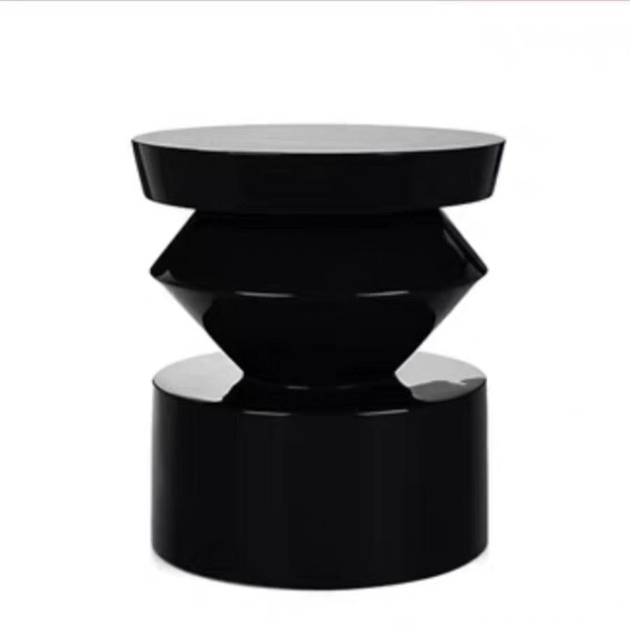 Scandinavian Geometric Cylinder Coffee Table