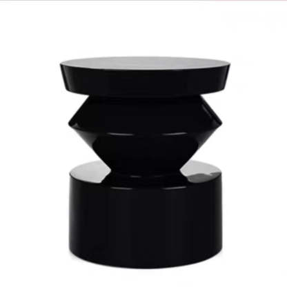 Scandinavian Geometric Cylinder Coffee Table