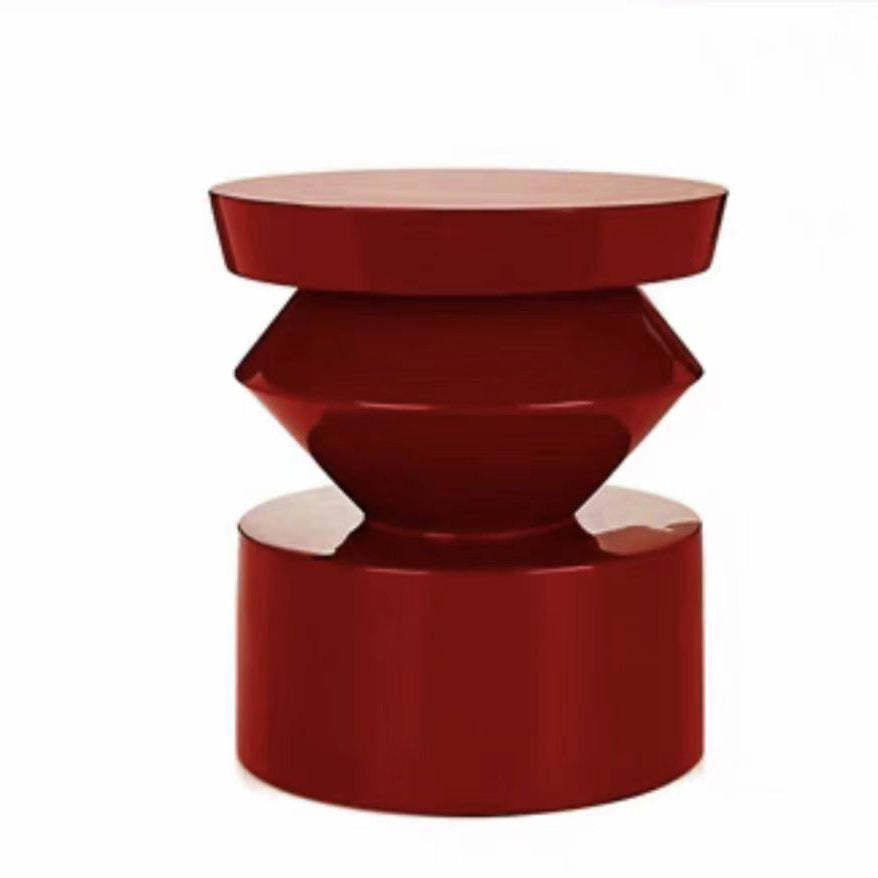 Scandinavian Geometric Cylinder Coffee Table