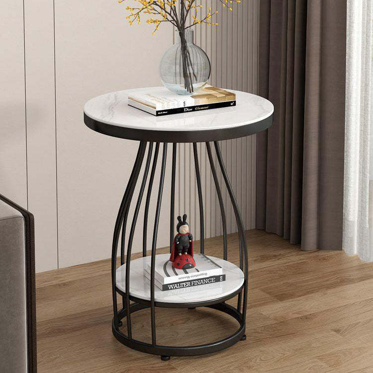Minimalist end engineered end & side tables in steel wood metal