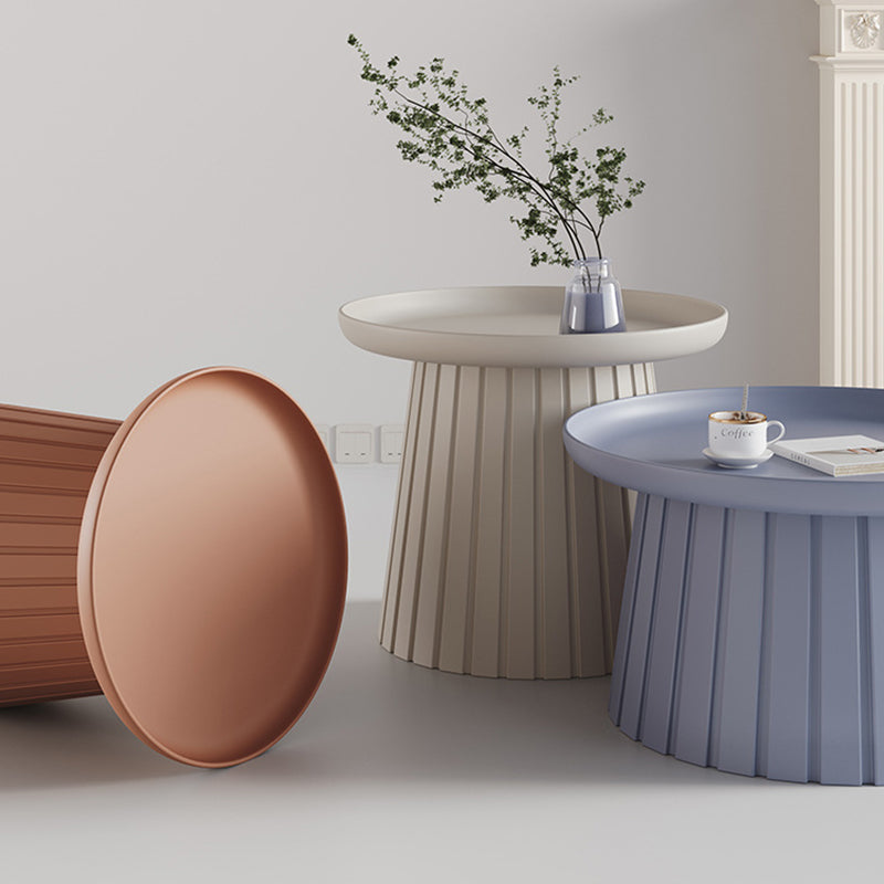 Scandinavian Mushroom Plastic Pedestal Coffee Table