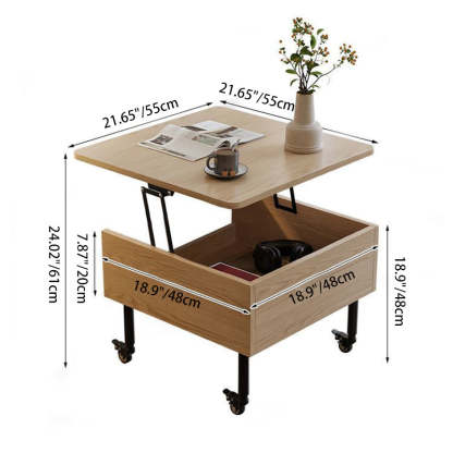 Japanese Solid Wood Extendable Coffee Table