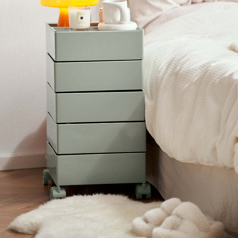 Nordic Rotating 5-Tier Rolling End Table
