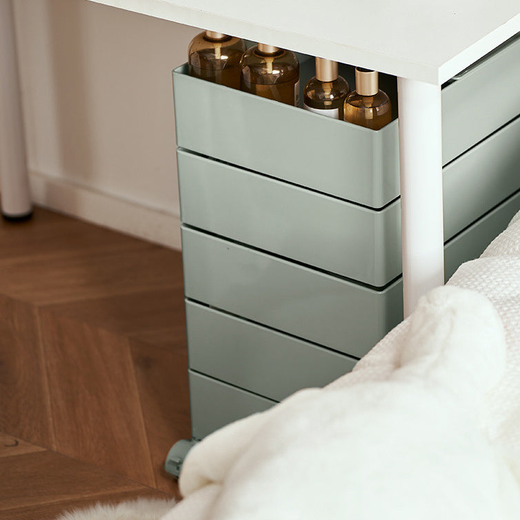 Nordic Rotating 5-Tier Rolling End Table