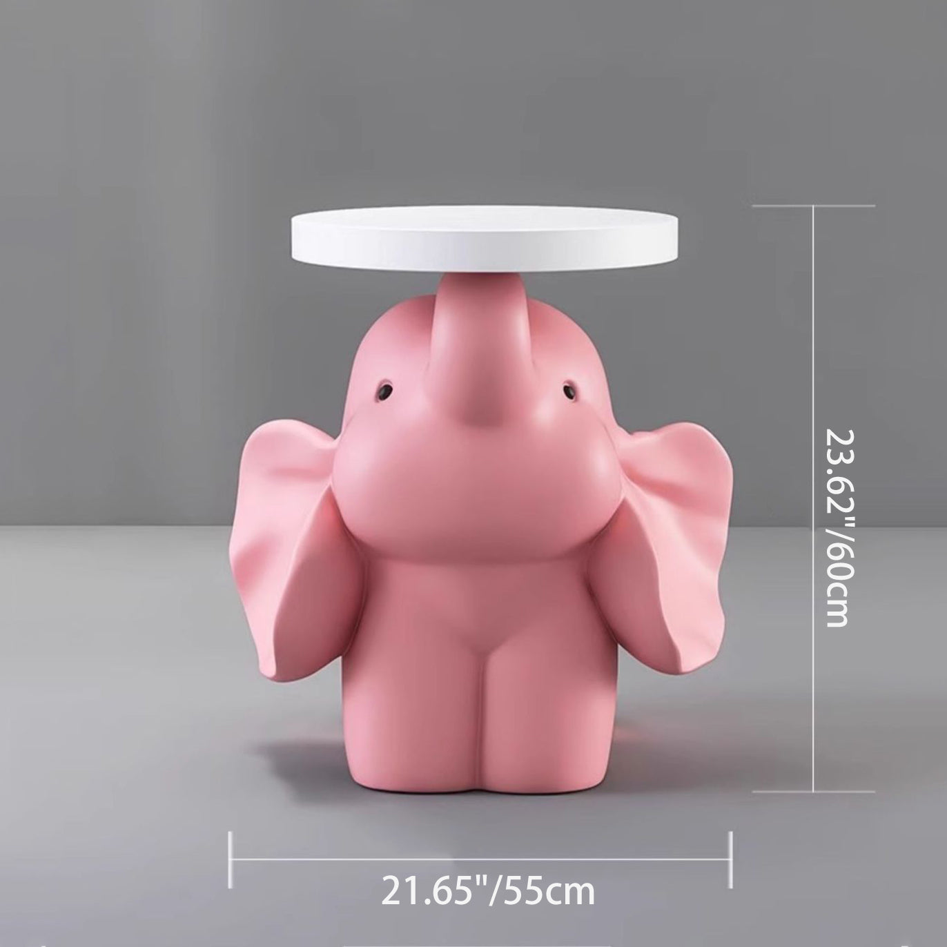 Fir Board Elephant Resin Side Table