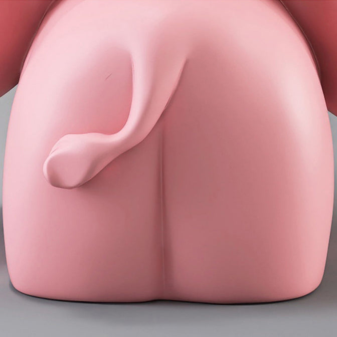 Fir Board Elephant Resin Side Table