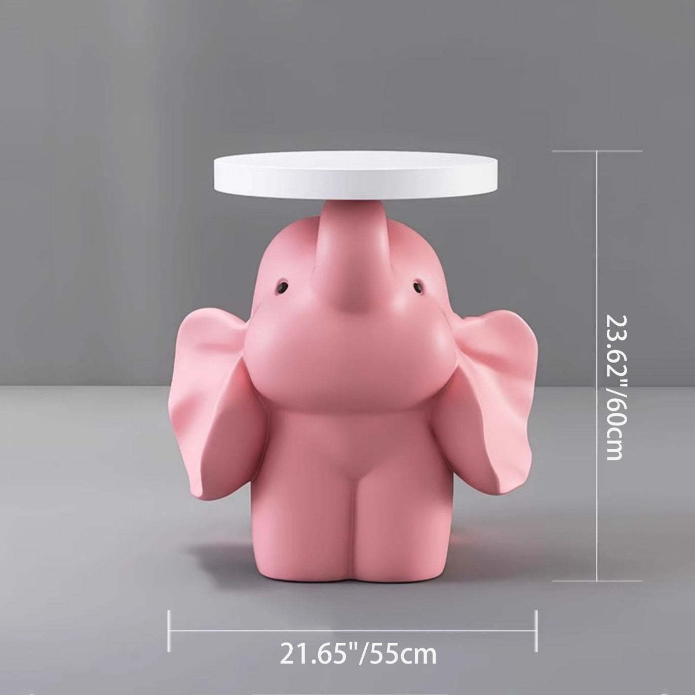 Fir Board Elephant Resin Side Table