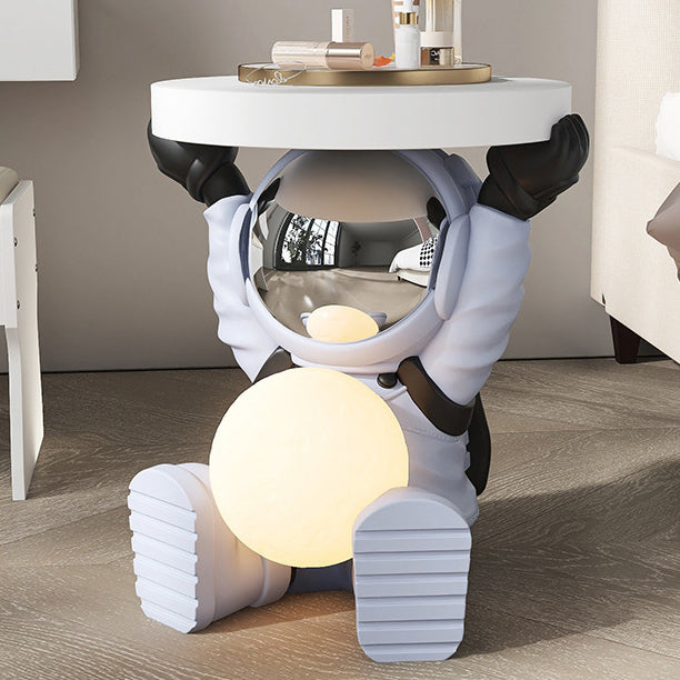 Fir Board Elephant Resin Side Table