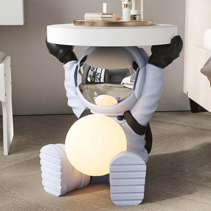 Fir Board Elephant Resin Side Table