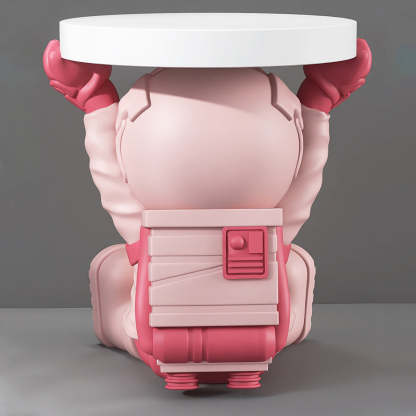 Fir Board Elephant Resin Side Table