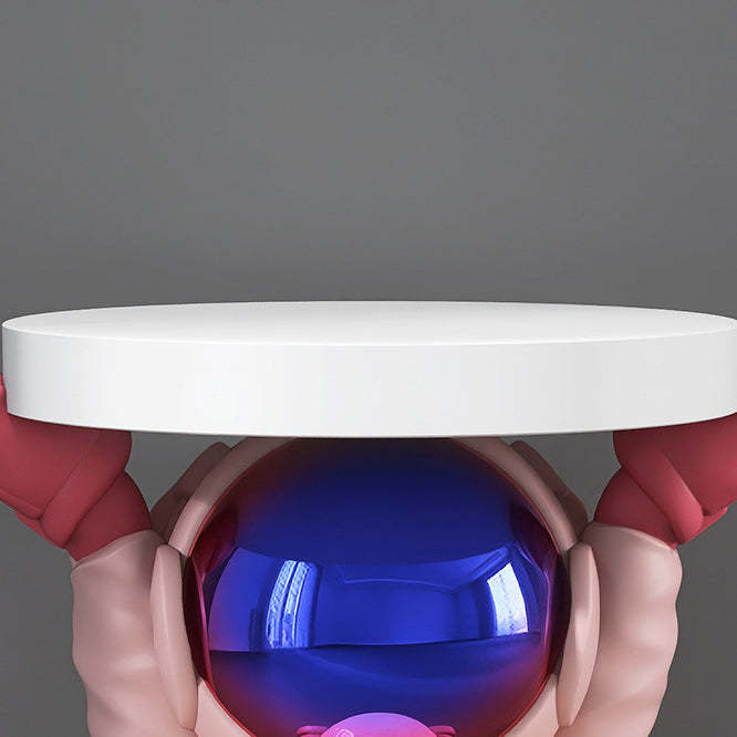 Fir Board Elephant Resin Side Table