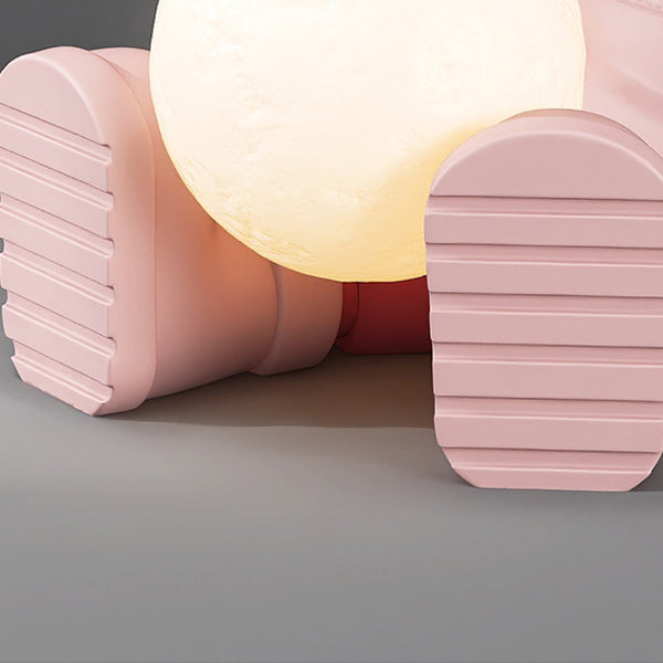 Fir Board Elephant Resin Side Table