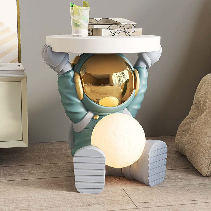 Fir Board Elephant Resin Side Table