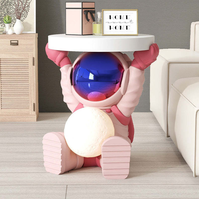 Fir Board Elephant Resin Side Table