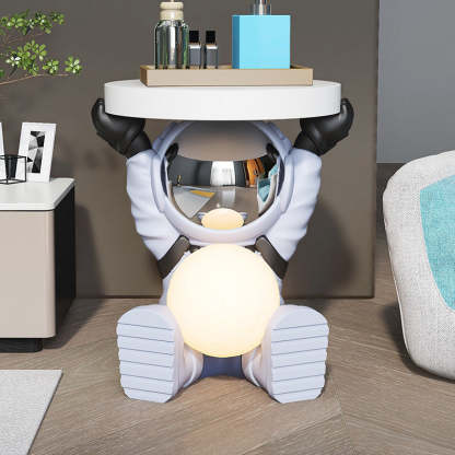 Fir Board Elephant Resin Side Table