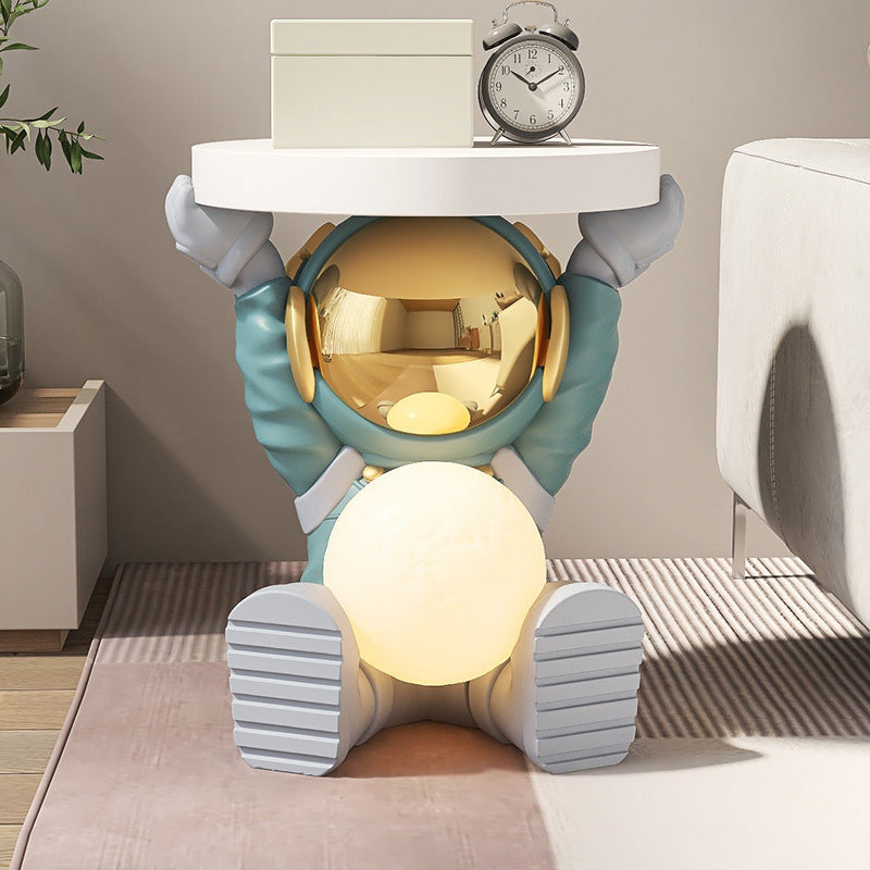 Fir Board Elephant Resin Side Table