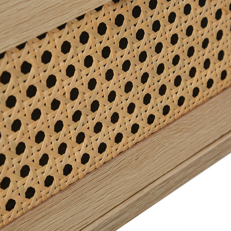 Contemporary Solid Wood Drawer Nightstand