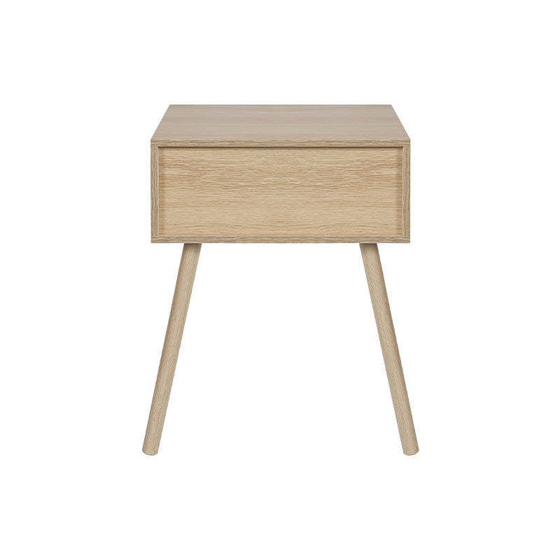 Contemporary Solid Wood Drawer Nightstand