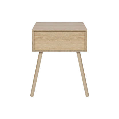 Contemporary Solid Wood Drawer Nightstand