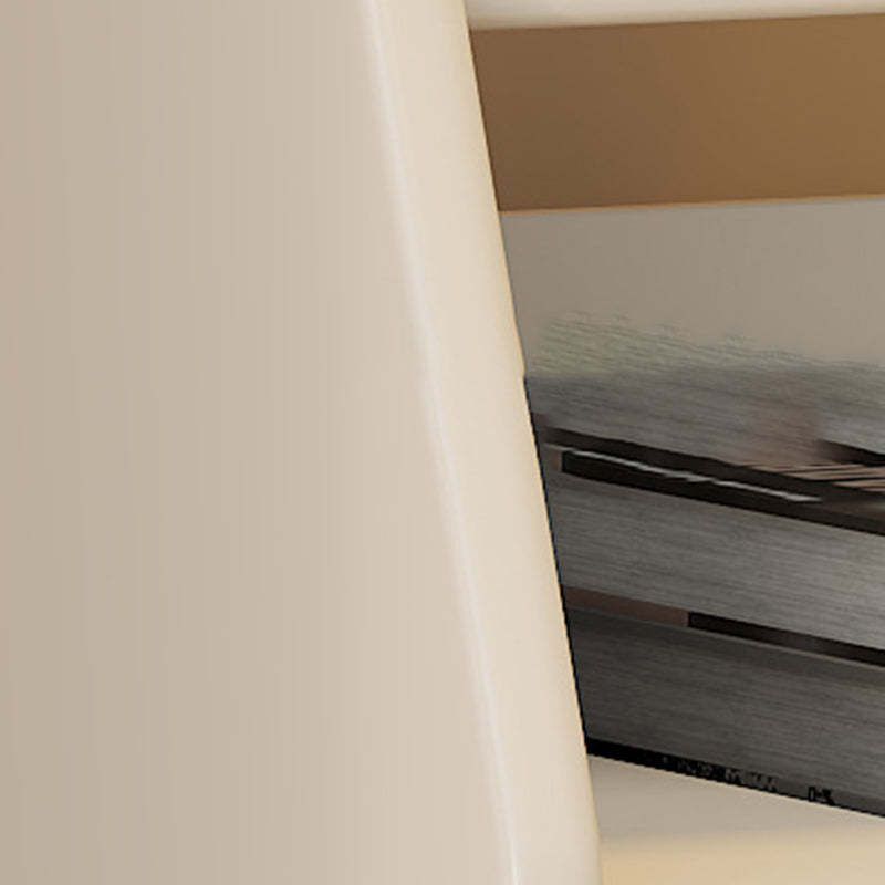 Contemporary Rubber Wood 2-Drawer Nightstand with Shelves — Cherry Wood Color