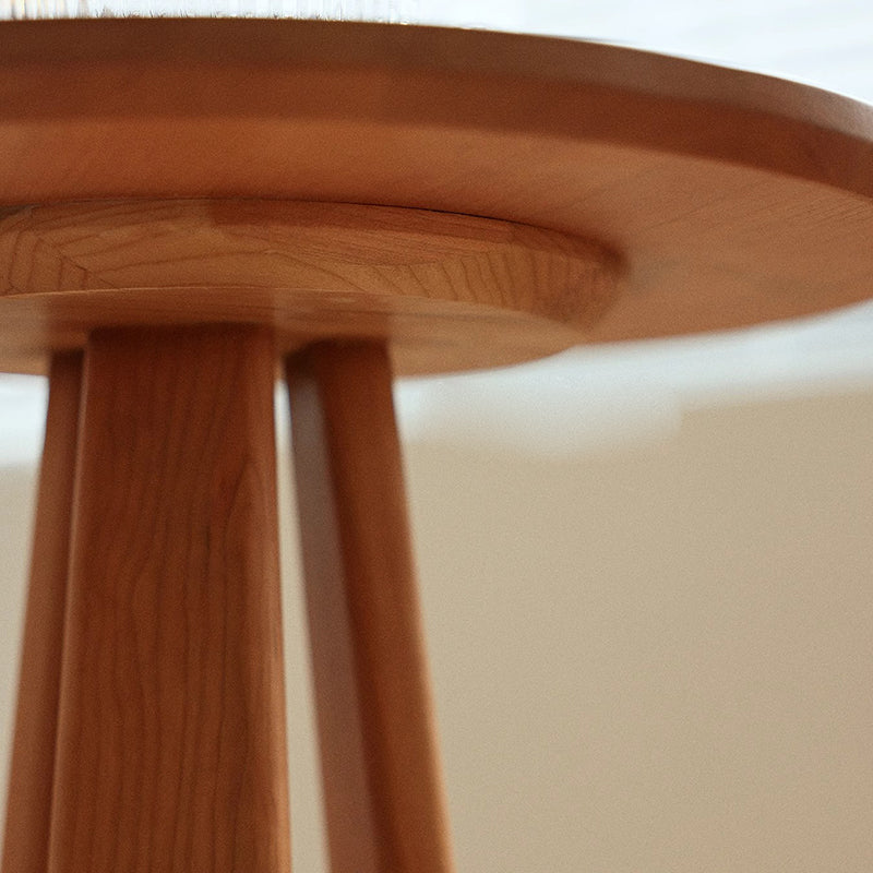 Japanese Geometric Circle Wood Coffee Table