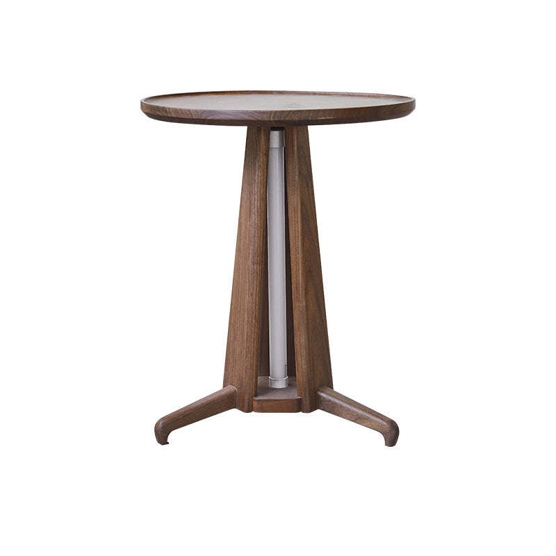 Japanese Geometric Circle Wood Coffee Table