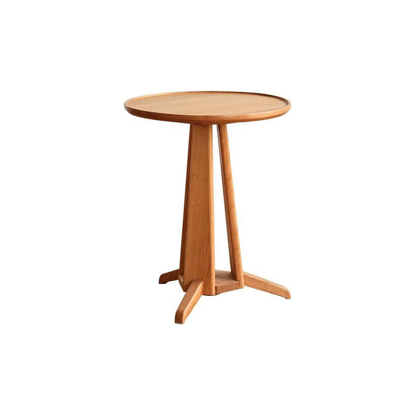 Japanese Geometric Circle Wood Coffee Table