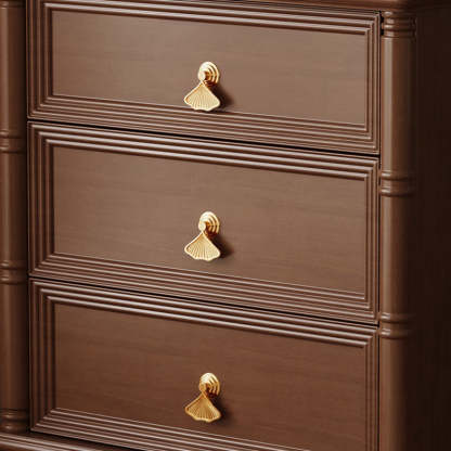 Contemporary Cube Wood 3-Drawer Nightstand