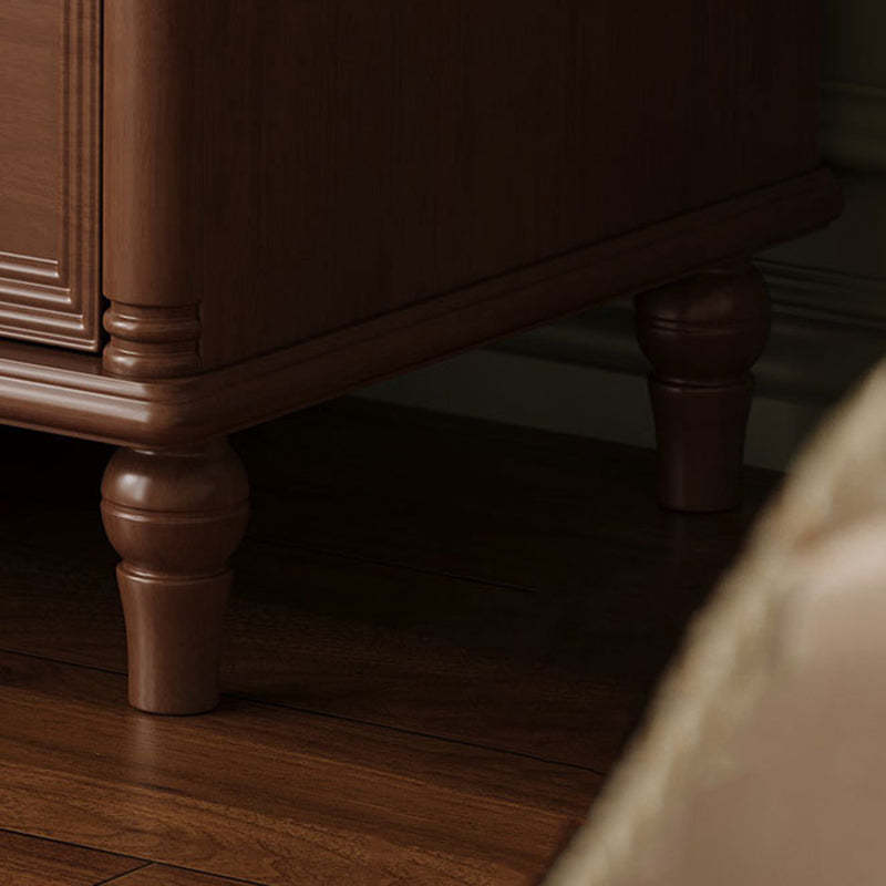Contemporary Cube Wood 3-Drawer Nightstand