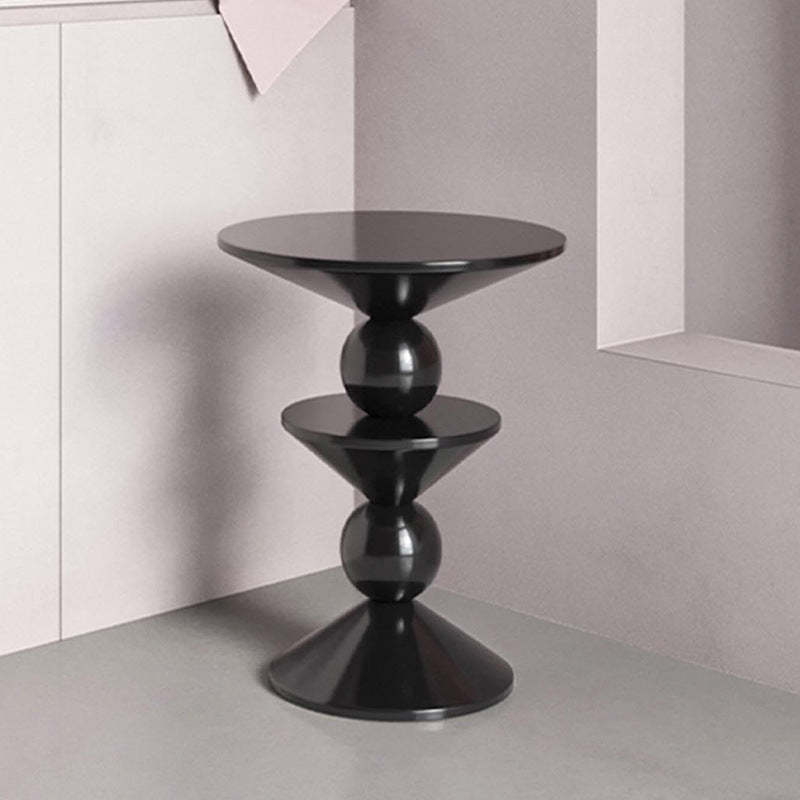 Nordic FRP Geometric Round Side Table