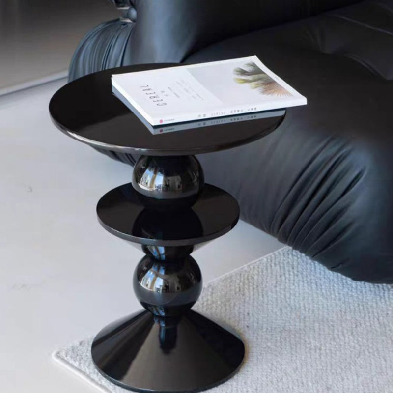 Nordic FRP Geometric Round Side Table