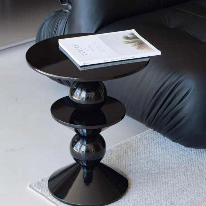 Nordic FRP Geometric Round Side Table