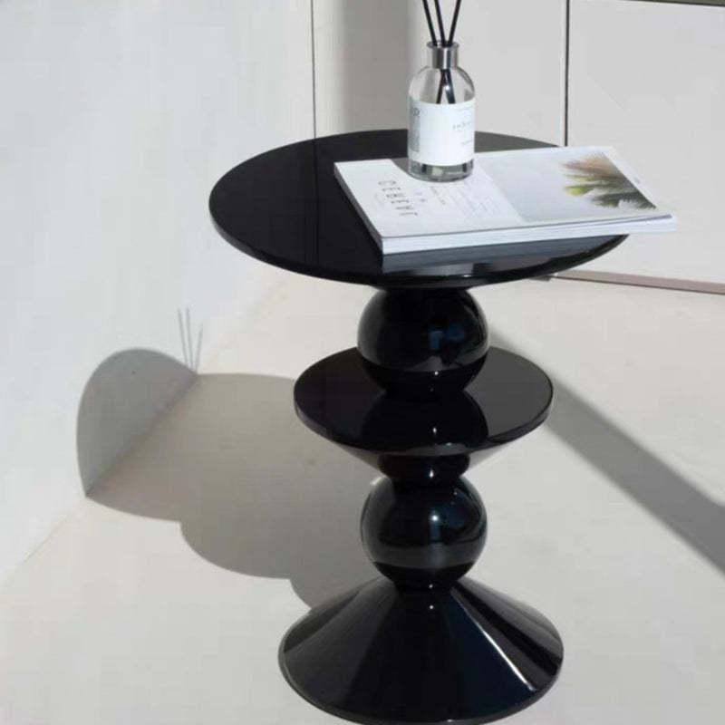 Nordic FRP Geometric Round Side Table