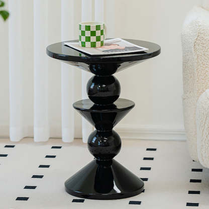 Nordic FRP Geometric Round Side Table