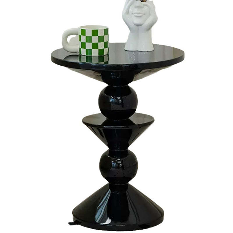 Nordic FRP Geometric Round Side Table