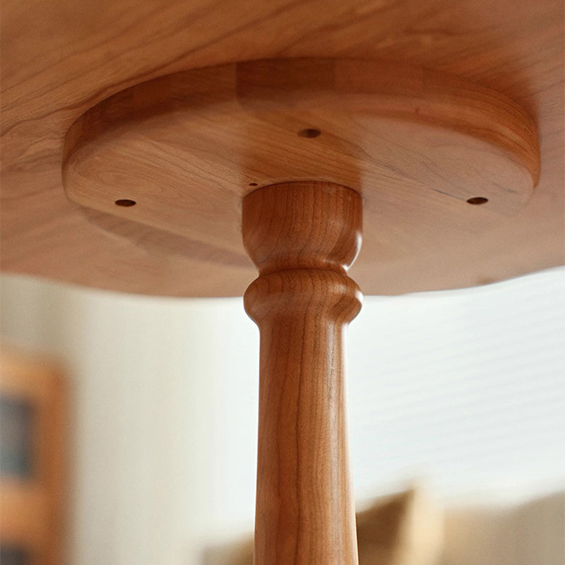 Japanese Cherry Wood Flower Coffee Table