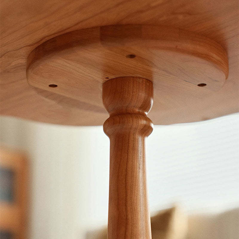 Japanese Cherry Wood Flower Coffee Table