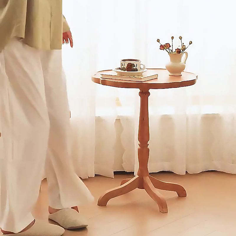Japanese Cherry Wood Flower Coffee Table