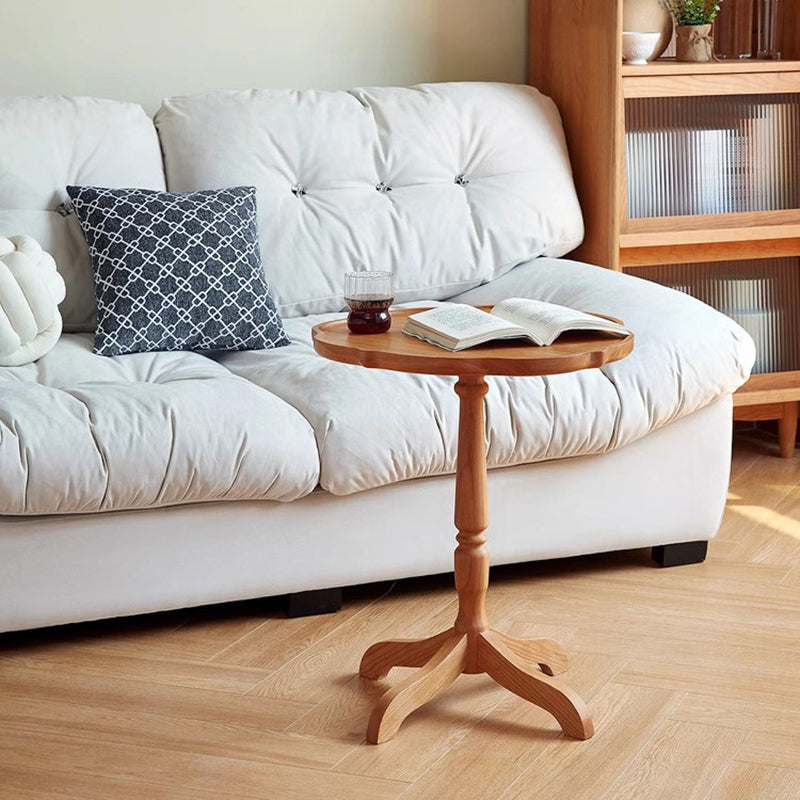 Japanese Cherry Wood Flower Coffee Table