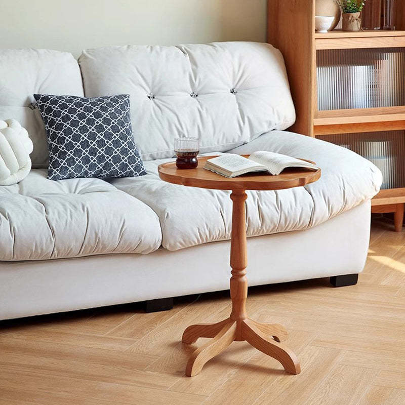 Japanese Cherry Wood Flower Coffee Table