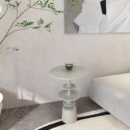 Nordic Round-Top Side Table