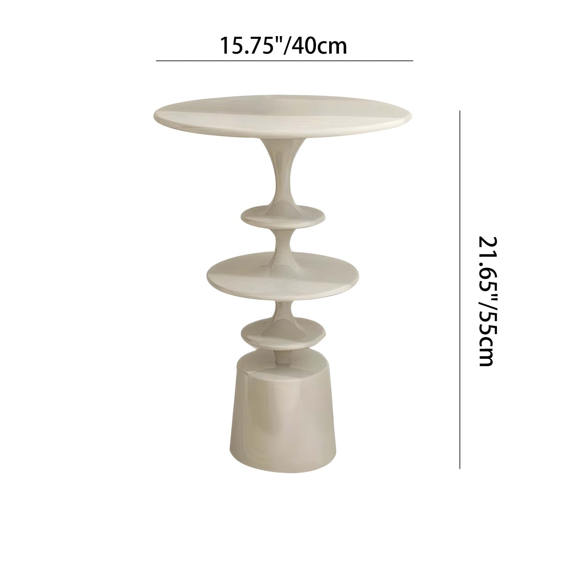 Nordic Round-Top Side Table