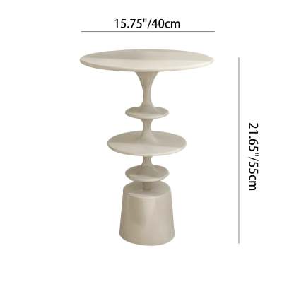 Nordic Round-Top Side Table