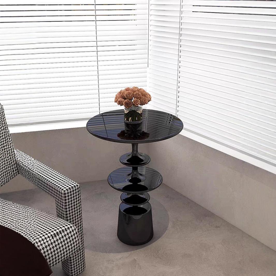 Nordic Round-Top Side Table