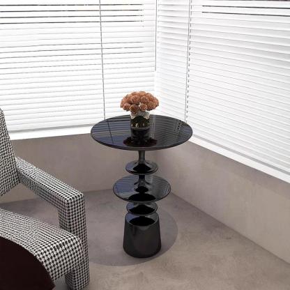 Nordic Round-Top Side Table